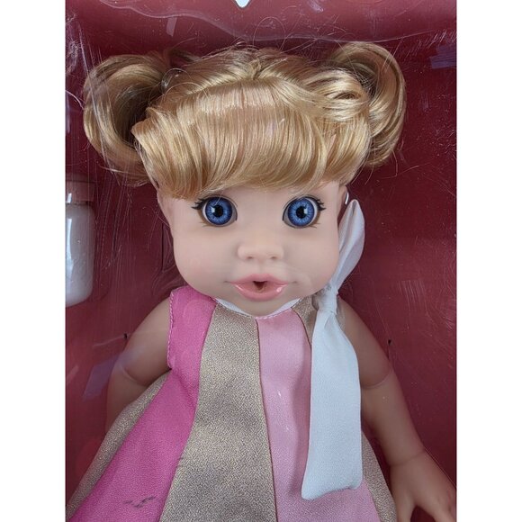 FAO Schwarz Drink and Wet Baby Doll with Brushable Hair and Bathable Body - Picture 2 of 10